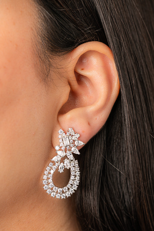Shimmering Diamond Earrings